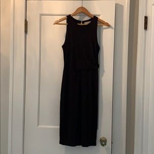 Black dress from Loft